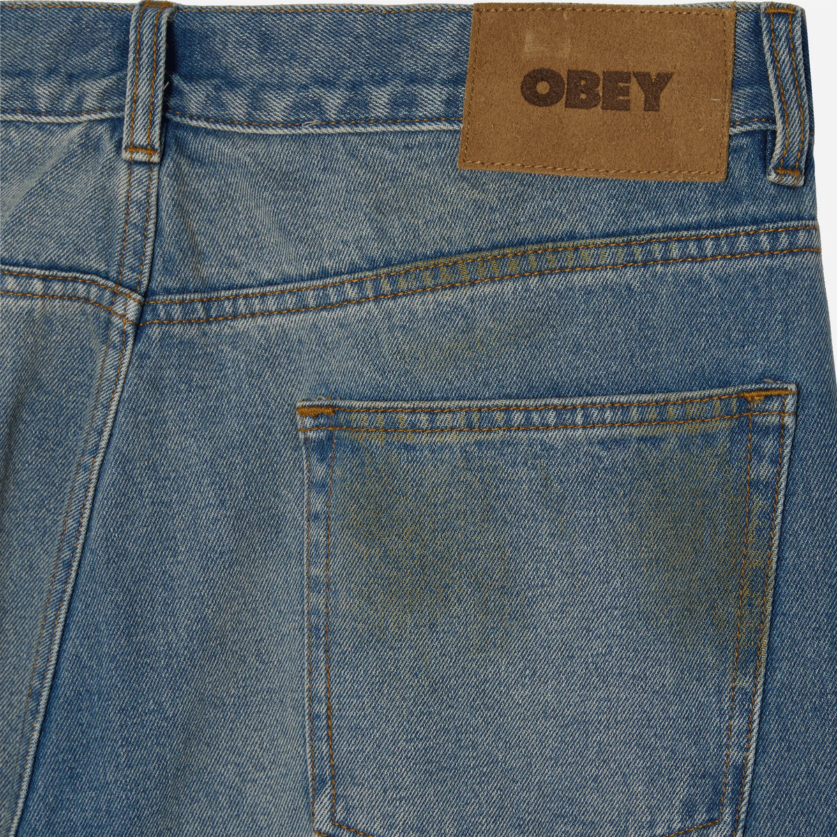 Jean Obey Nelson Straight Leg Denim Garage Wash Indigo