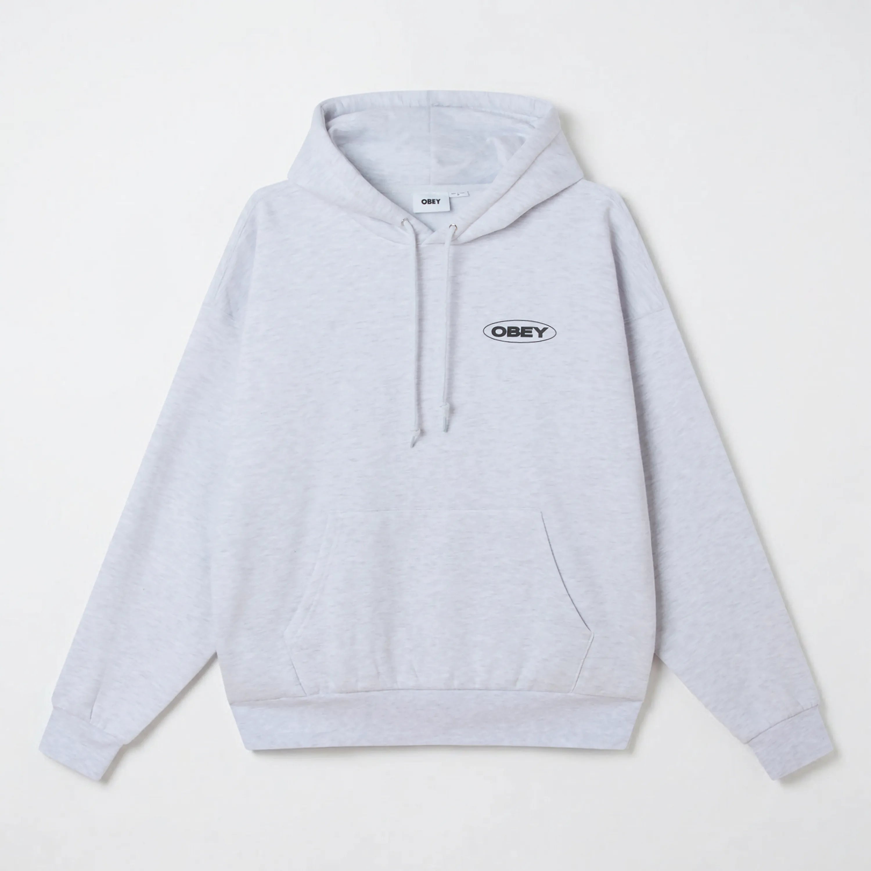 Obey Oval Cities Hoodie Ash Grey