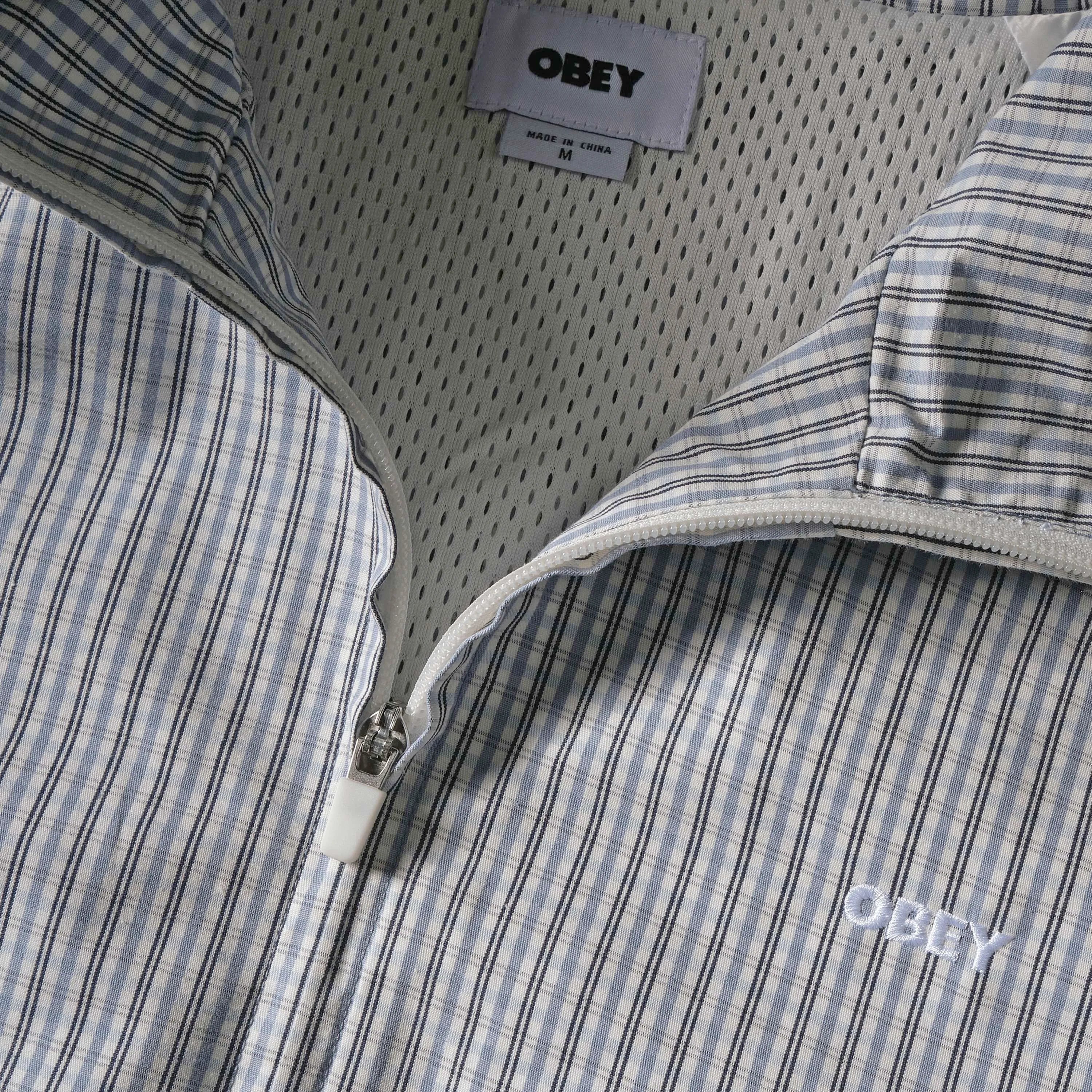 Obey Practice Windbreaker Plaid Multi Jacket