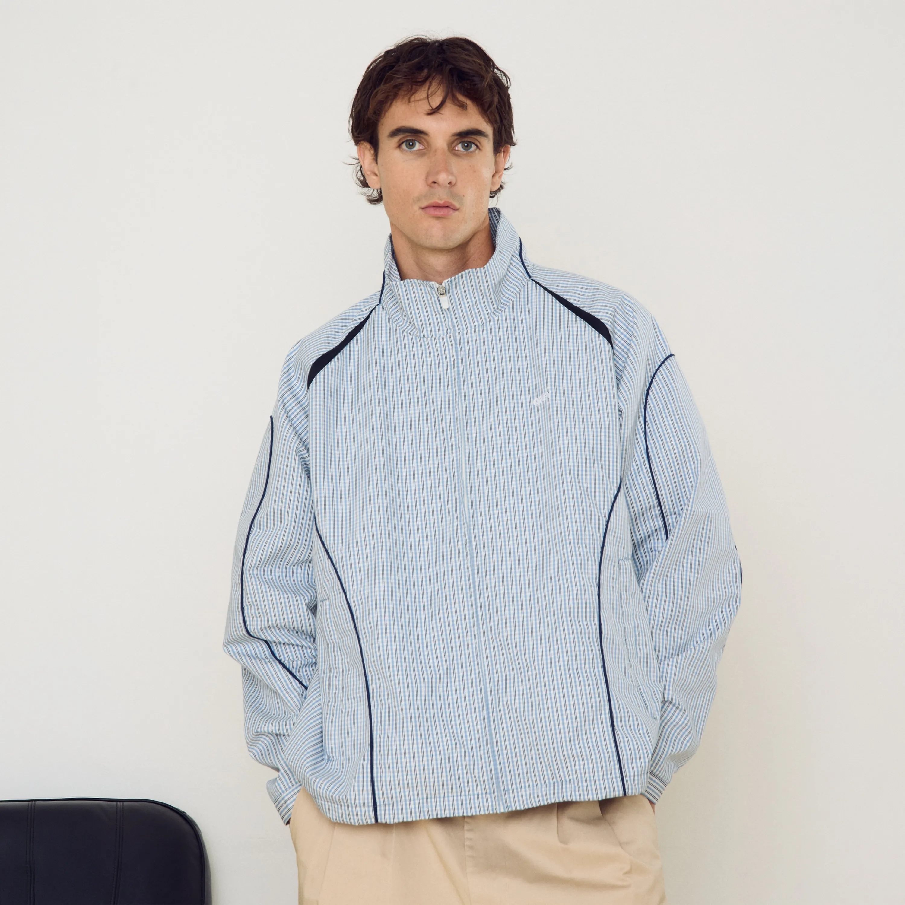 Obey Practice Windbreaker Plaid Multi Jacket