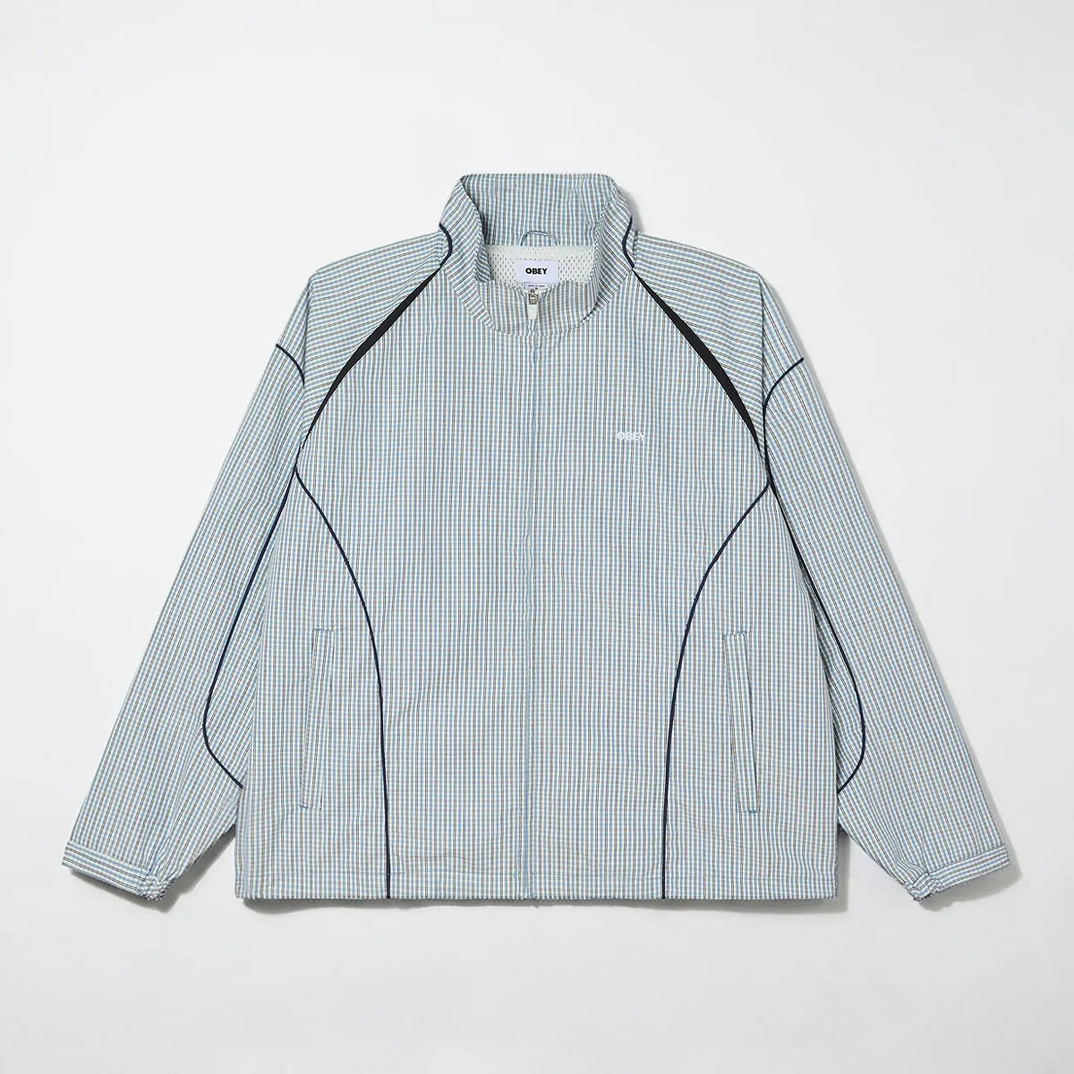Obey Practice Windbreaker Plaid Multi Jacket