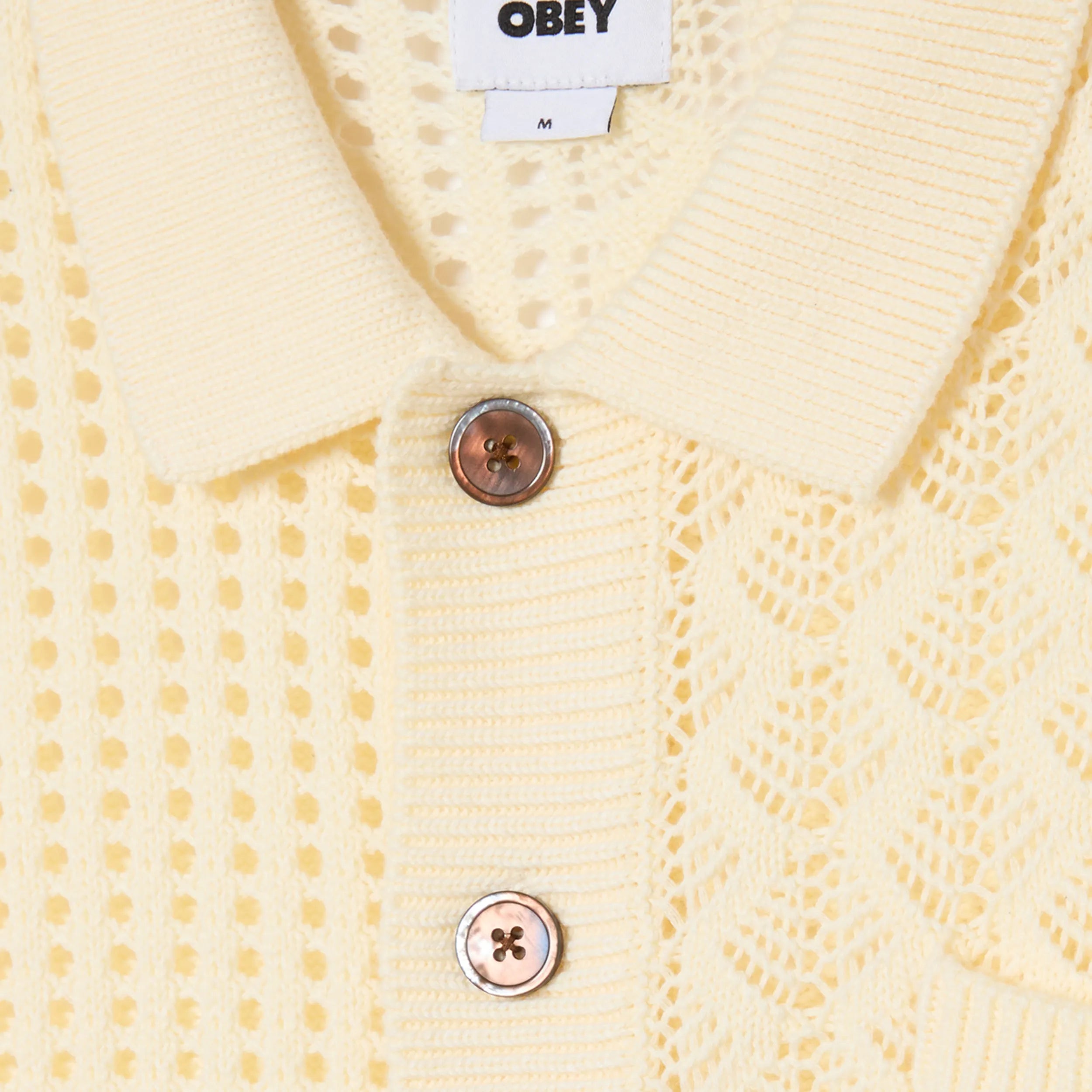 Chemise en Maille Tricotée Obey Preston Natural