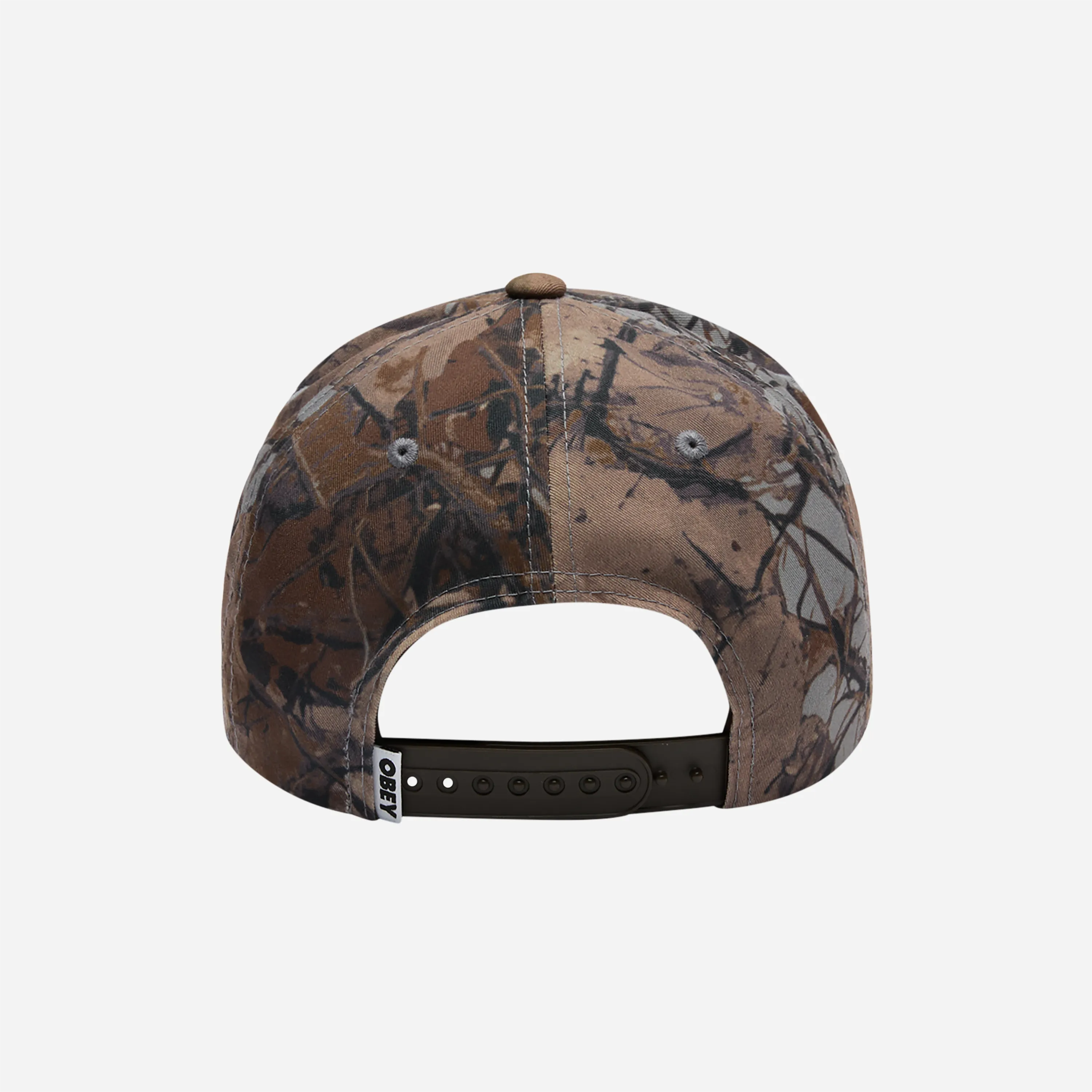 Obey Ranch 5 Panel Snapback Cap Fence Camo