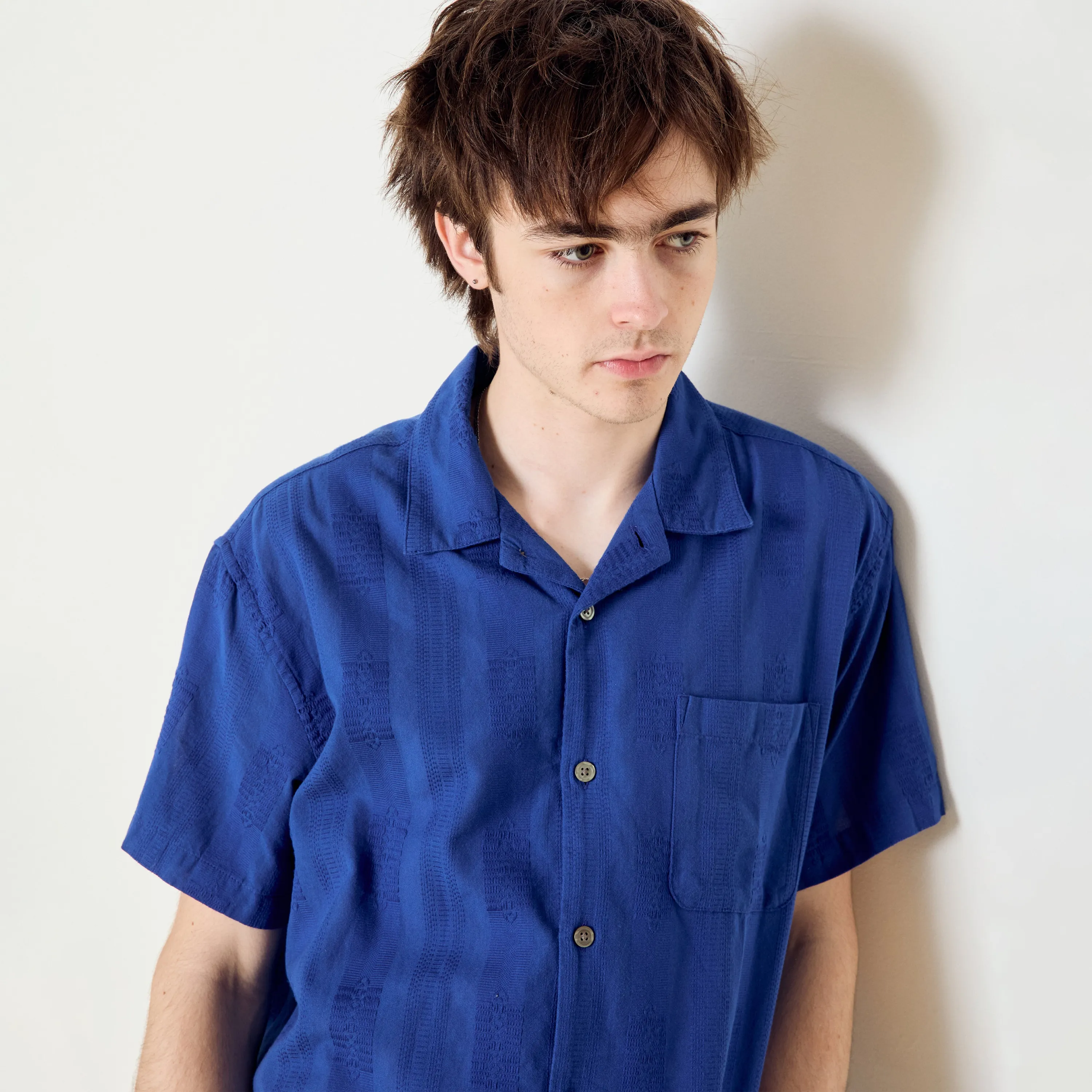 Chemise Obey Samuel Woven Dazzling Blue