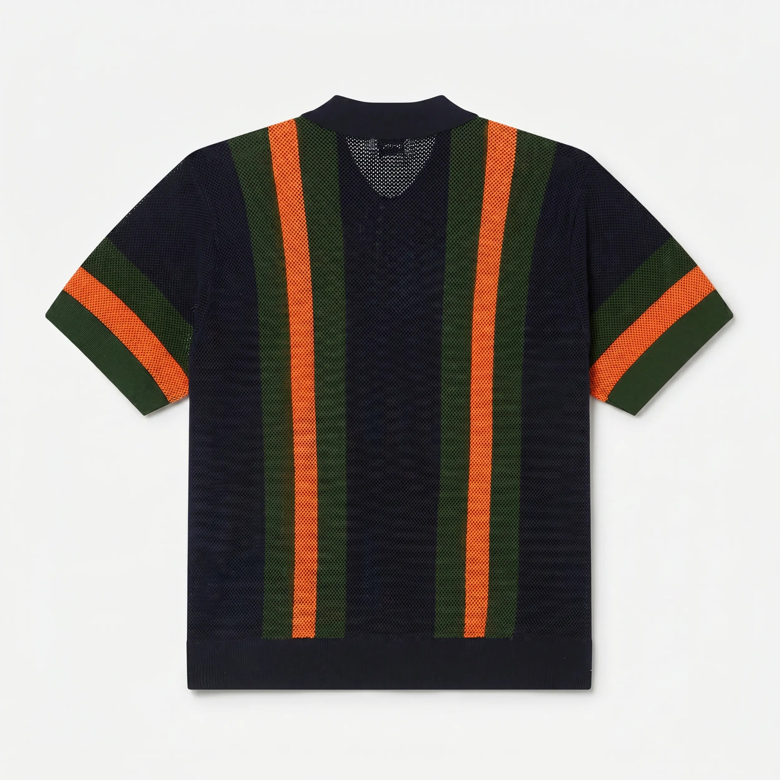 Polo en Maille Tricotée Obey Seth Dark Navy Multi