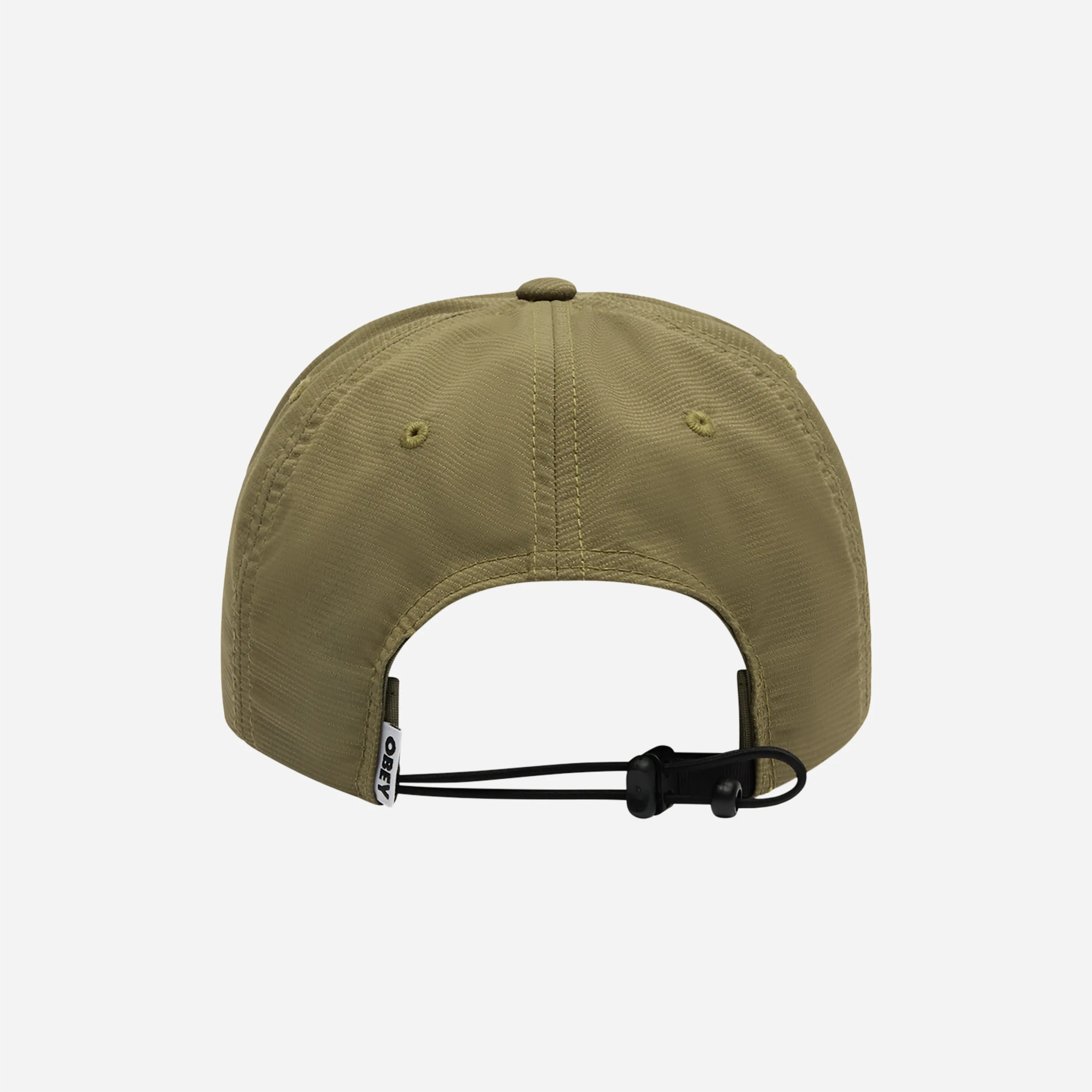 Obey Stride 5 Panel Strapback Cap Olive
