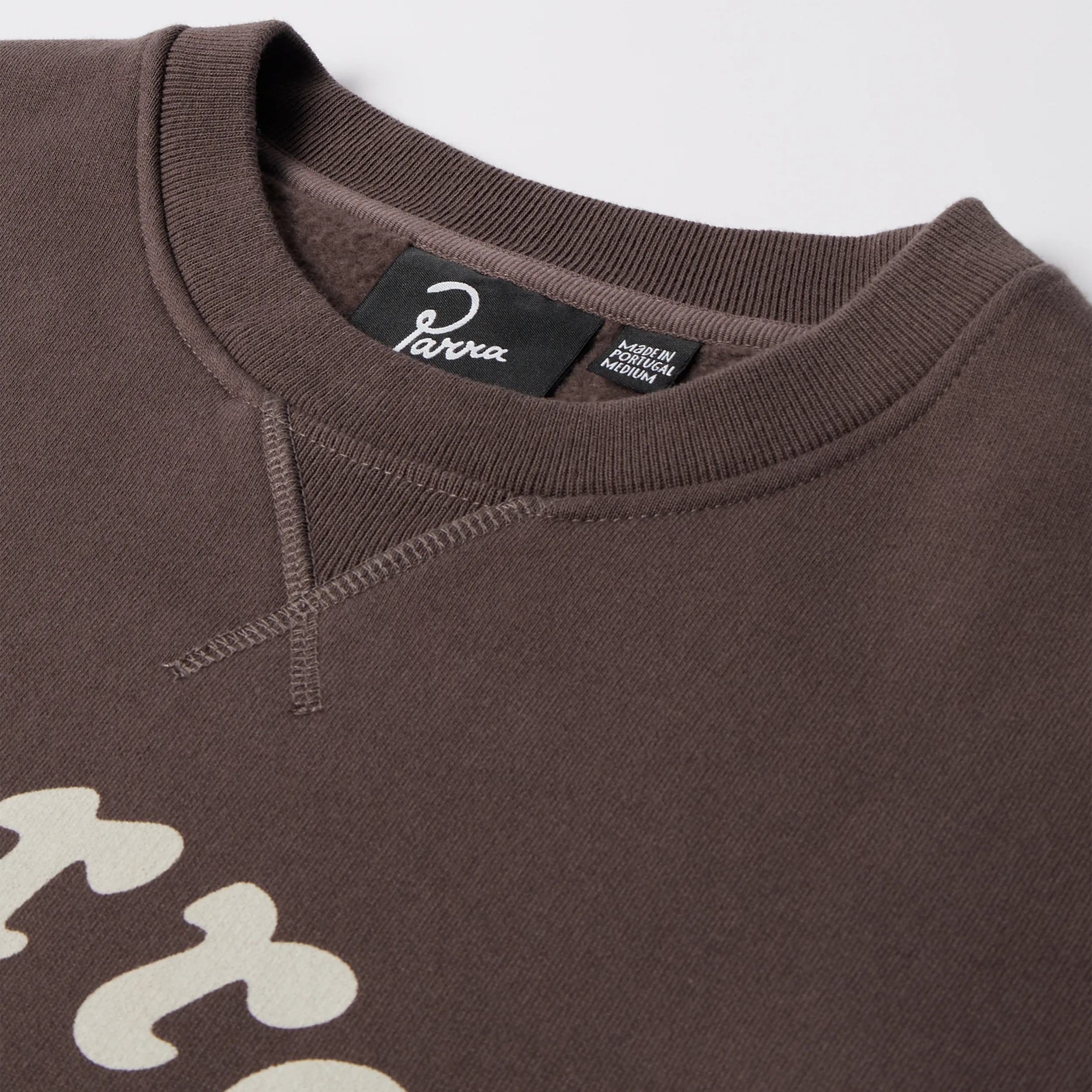 Parra Gasoline Crewneck Sweatshirt Brown