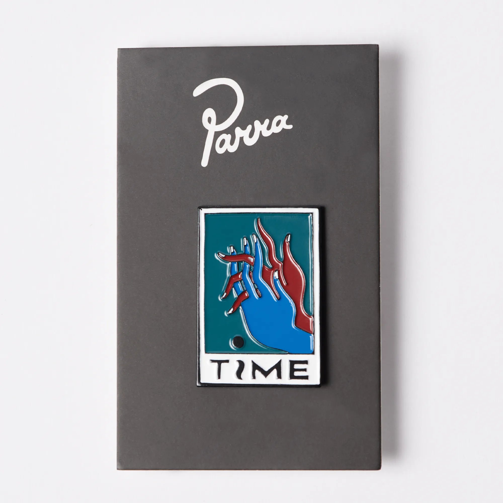 Parra Hands of Time Enamel Pin Mallard Green