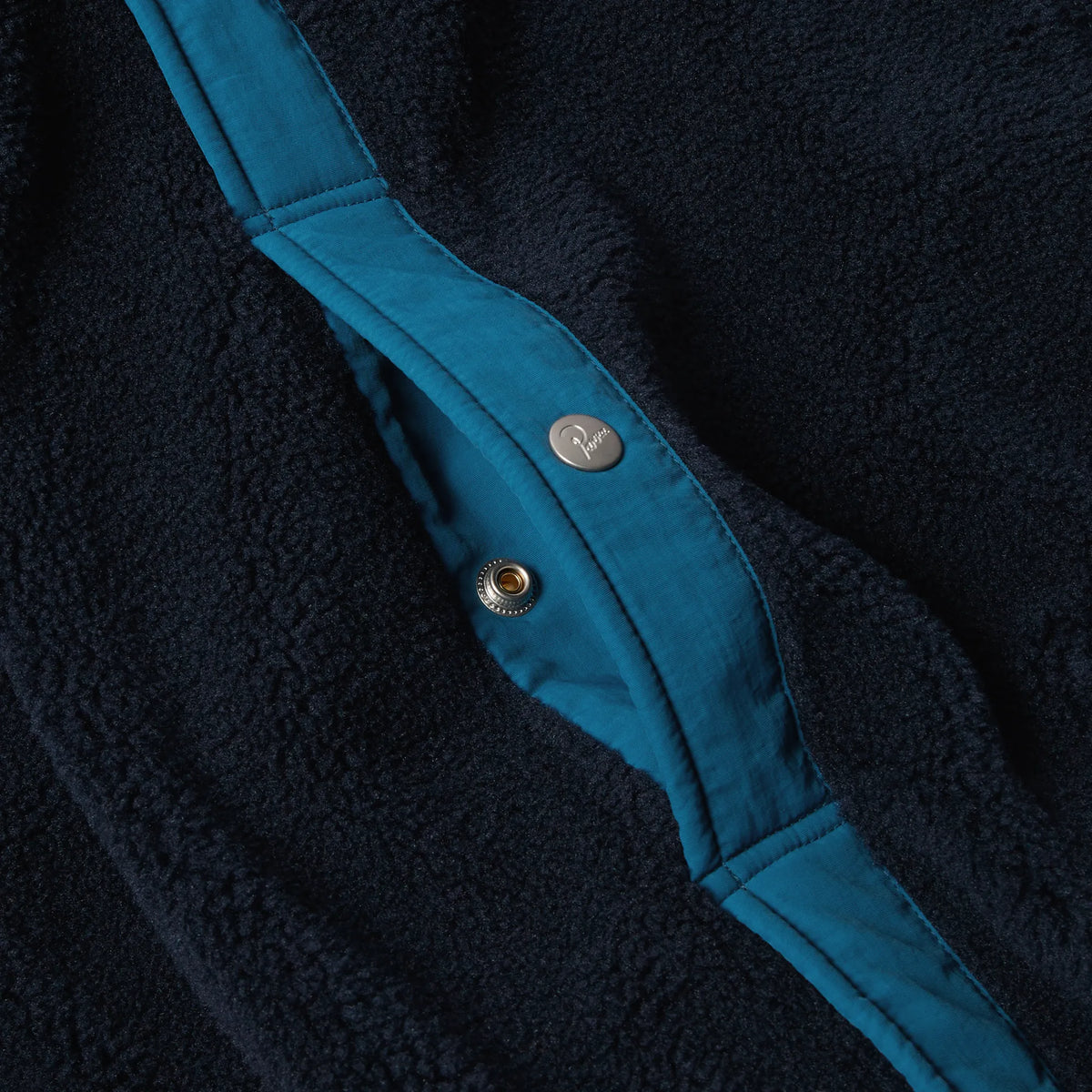 Veste Polaire Parra Indoorsman Bleu Marine Sherpa Zippée Mid Layer