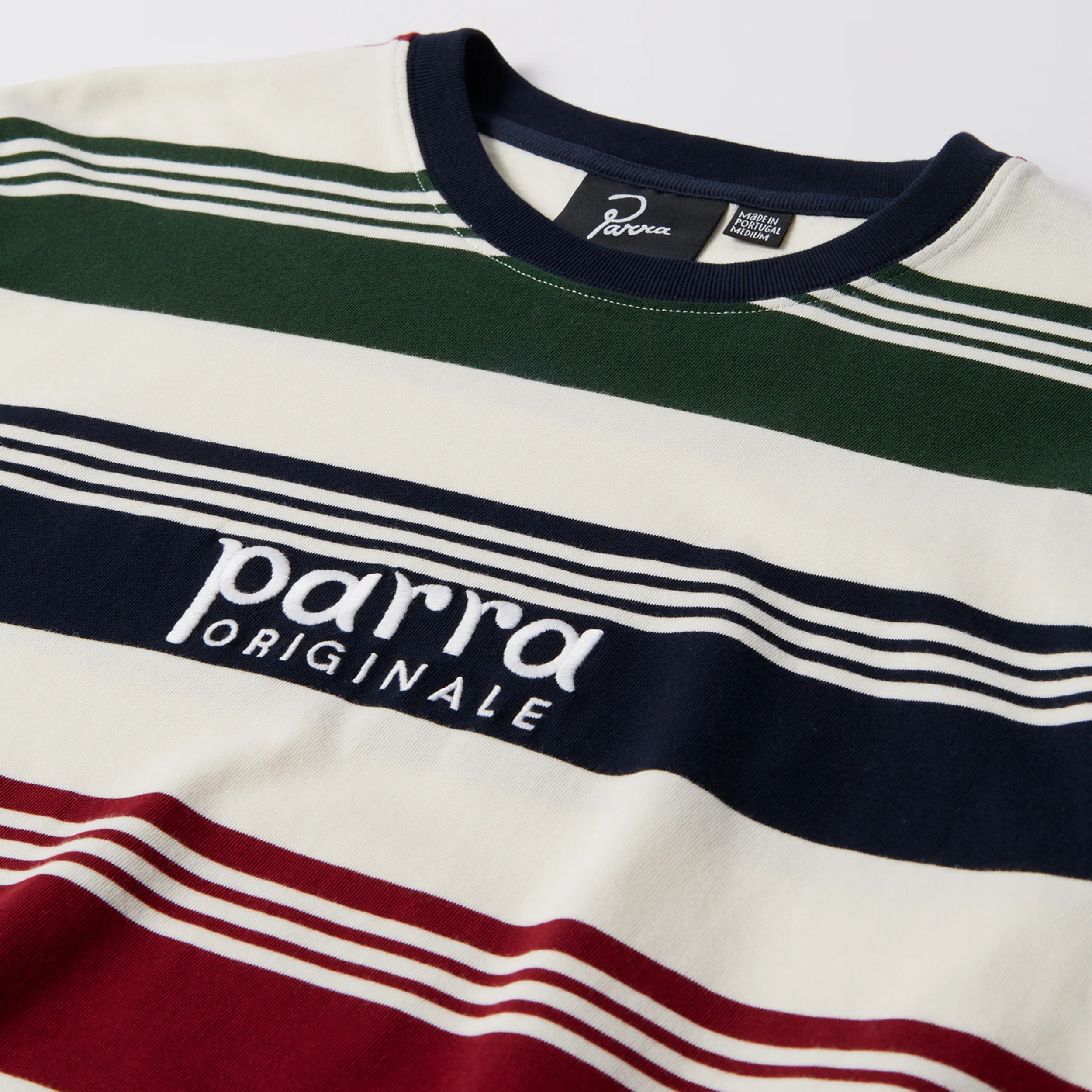T-shirt manches longues Parra Original stripe Pine Green