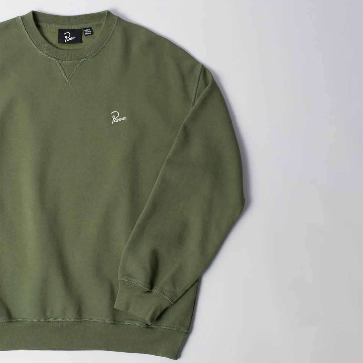 Sweat Col Rond Parra Signature Vert