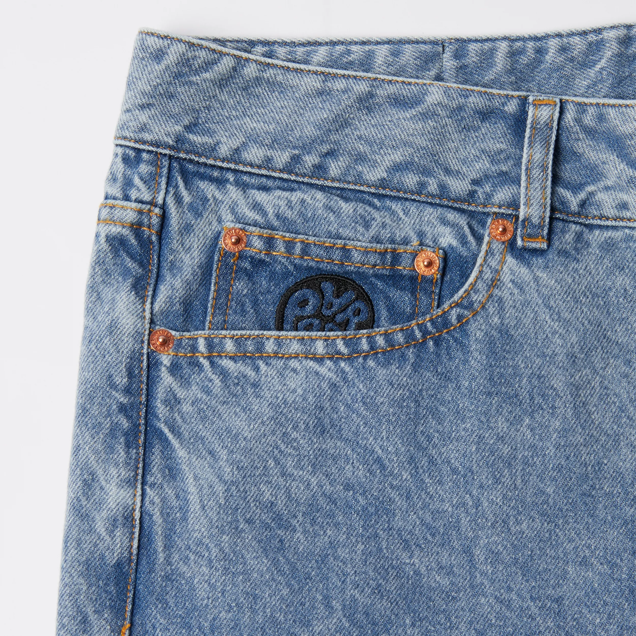 Parra Washed Up Jeans Washed Blue