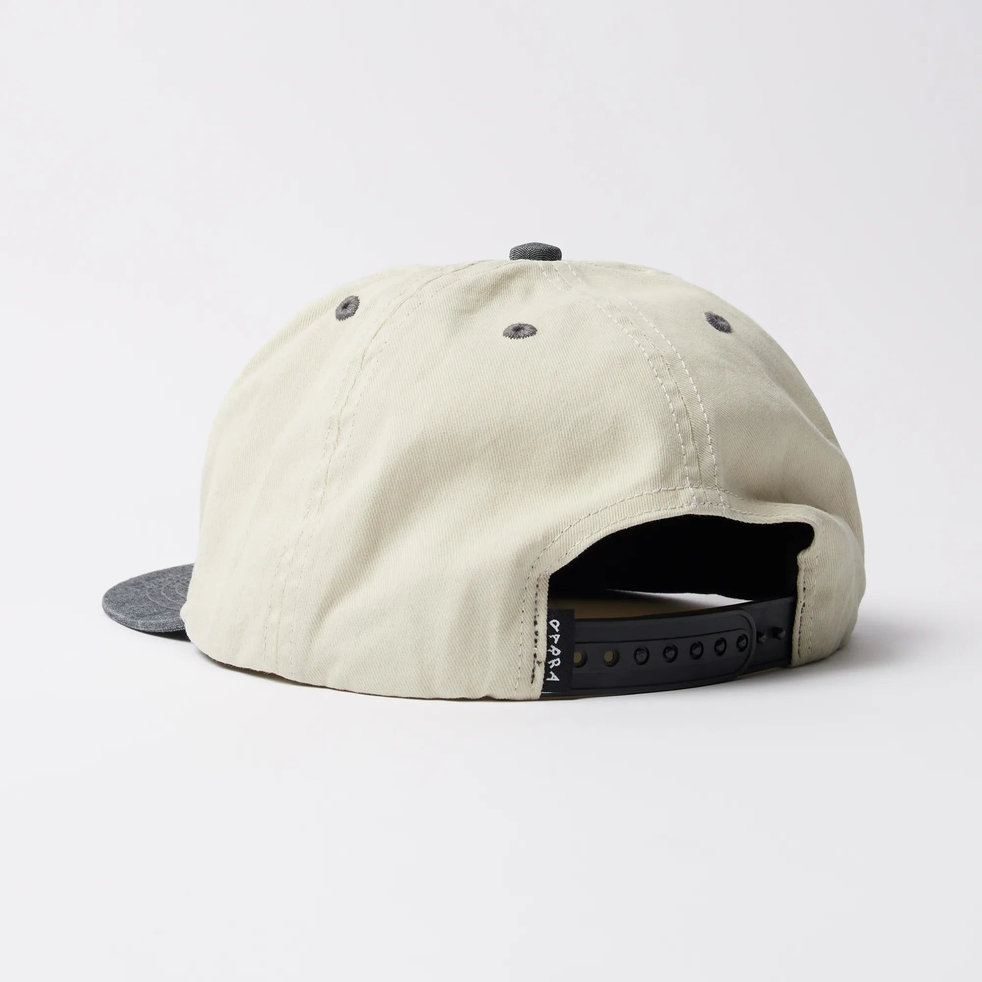 Parra Yarn Bird 5 Panel Hat Off White