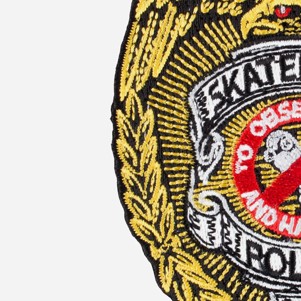 Patch Powell Peralta Skateboard Police - Écusson Brodé "To Observe and Harass"