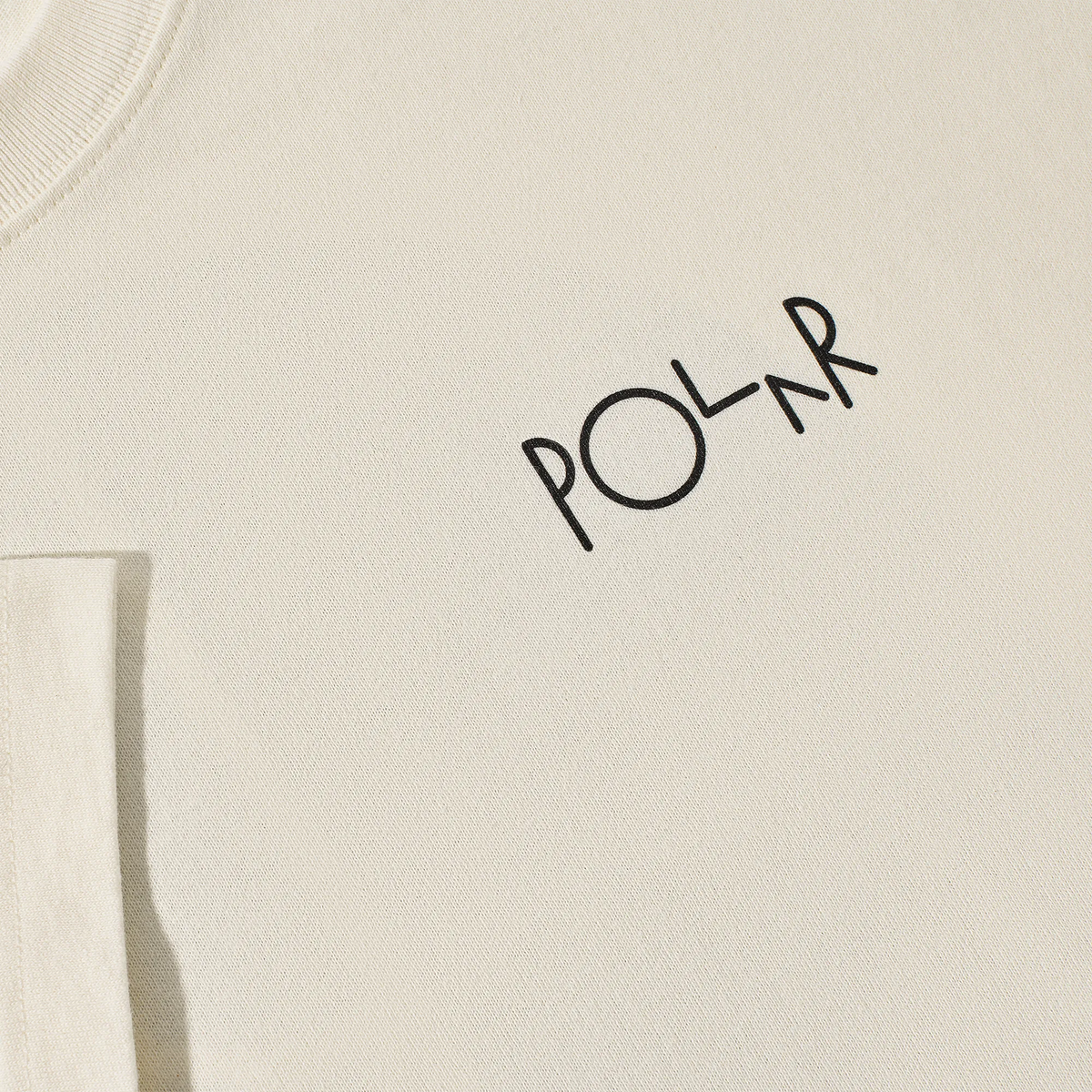 Polar Skate Co. Contrast Tee Fill Logo Ivory Black