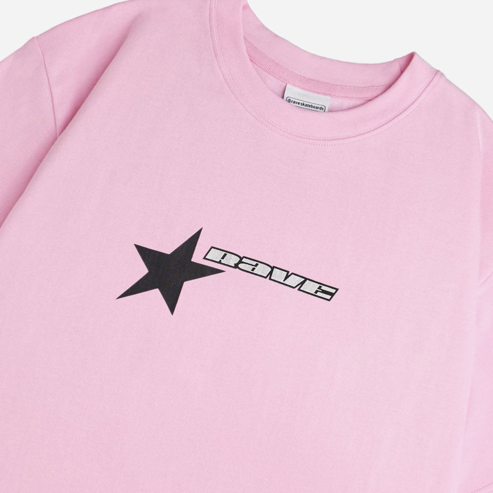 RAVE SKATEBOARDS - AMA TEE - Baby Pink