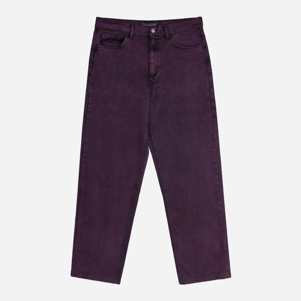 RAVE SKATEBOARDS - GROS DENIM PANT- Purple Acid Wash
