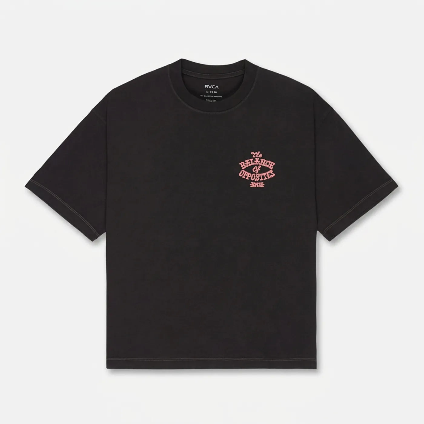 RVCA Dalas Snake T-Shirt Washed Black
