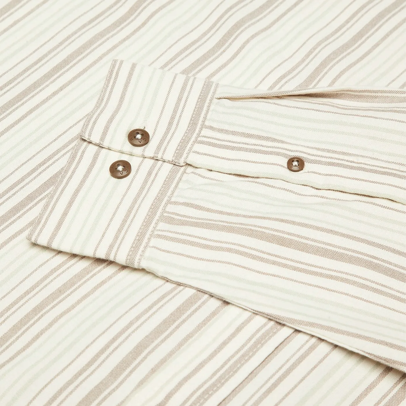 Chemise manches longues RVCA Harry Stripe Khaki