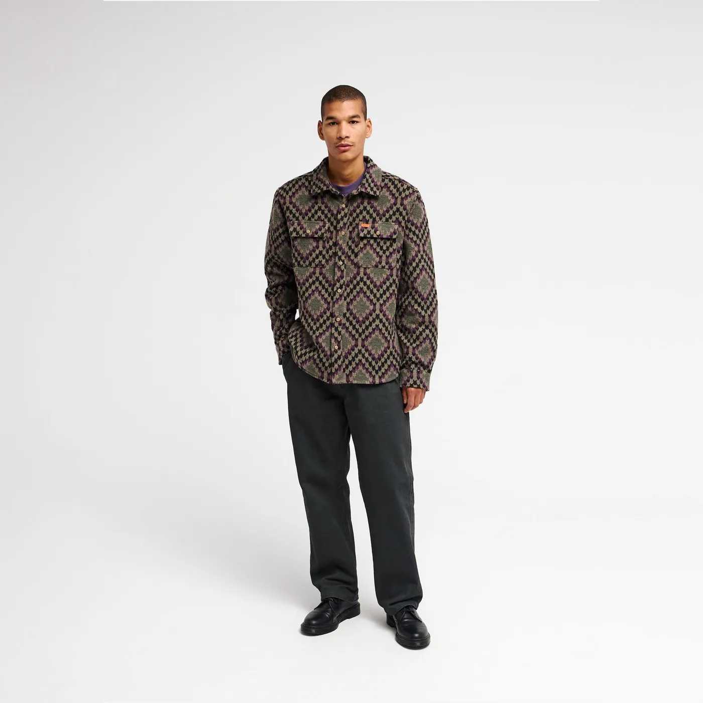 Chemise manches longues RVCA Blanket Wood