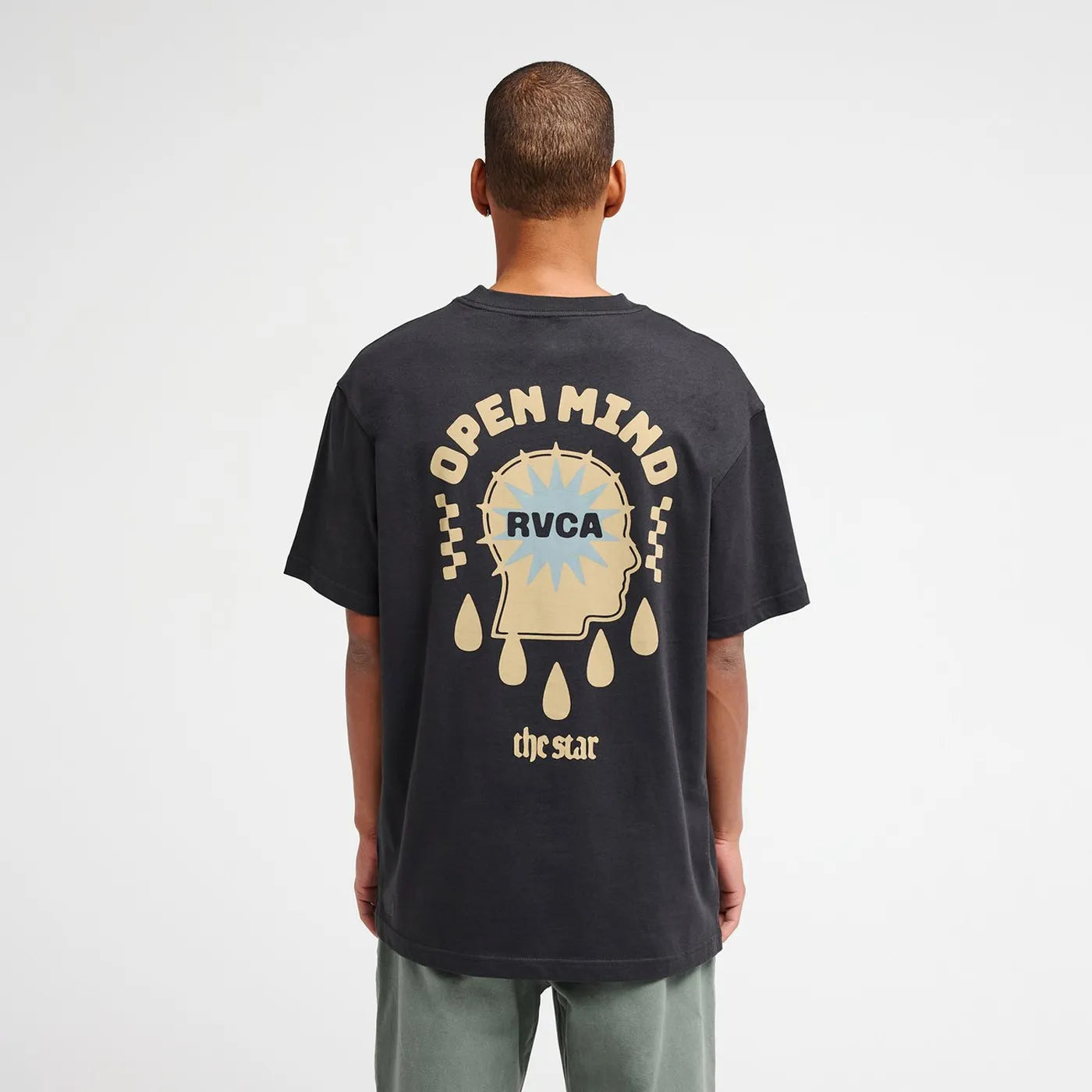 T-shirt RVCA The Stars Washed Black