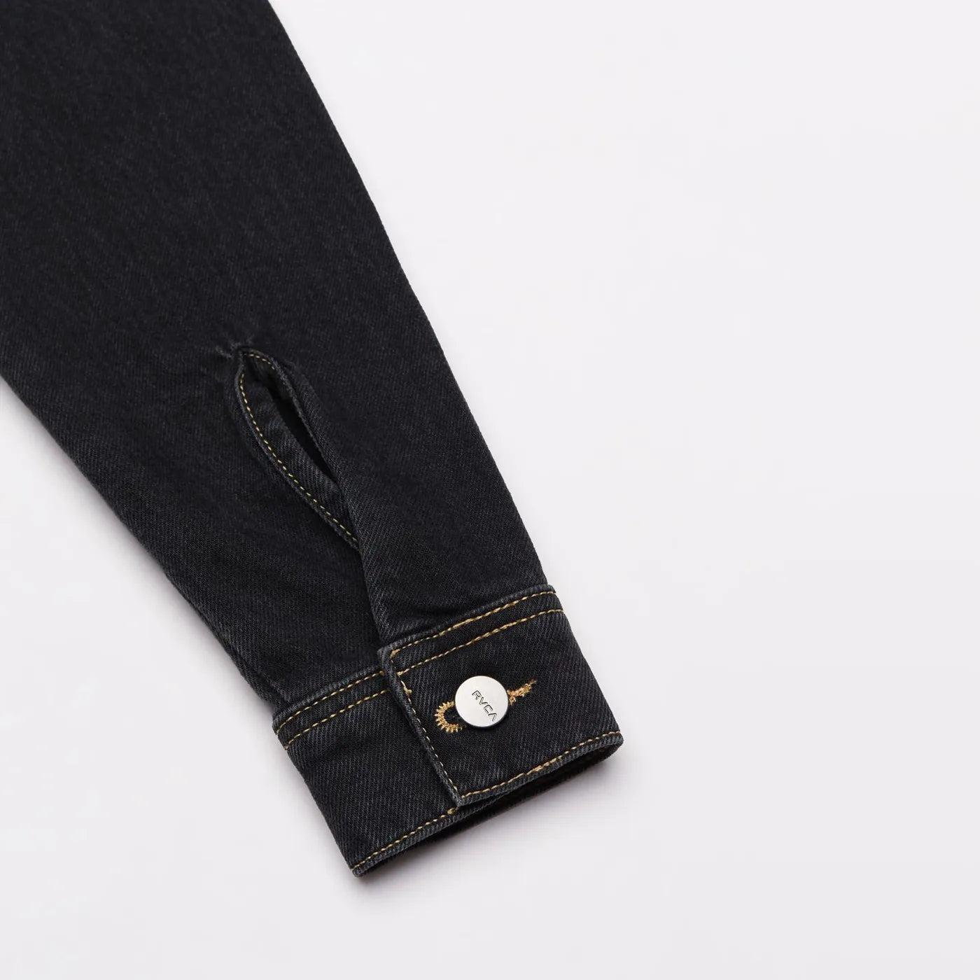 RVCA Worker Denim Jumpsuit Washed Black