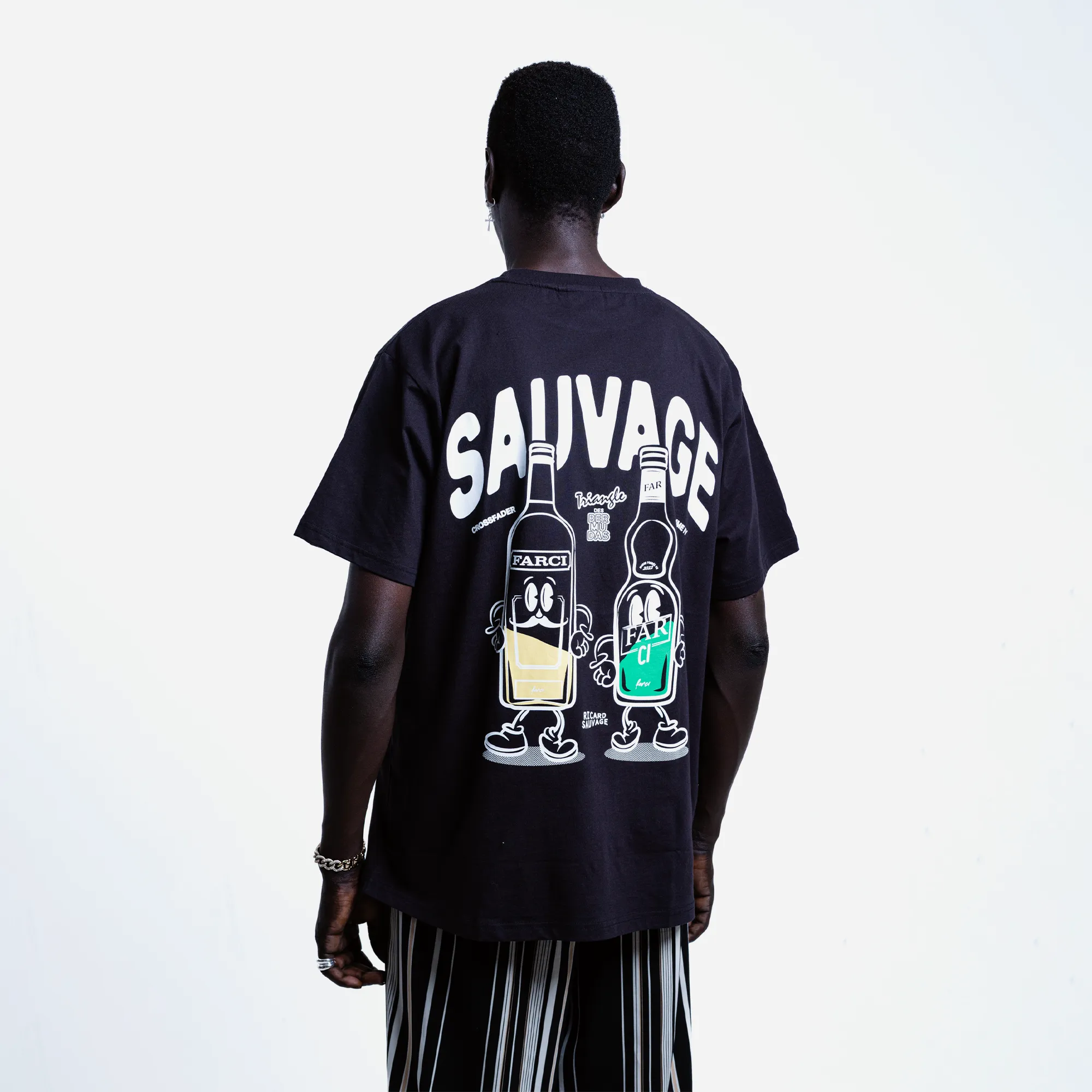 T-shirt Farci Studio Sauvage Jet Black