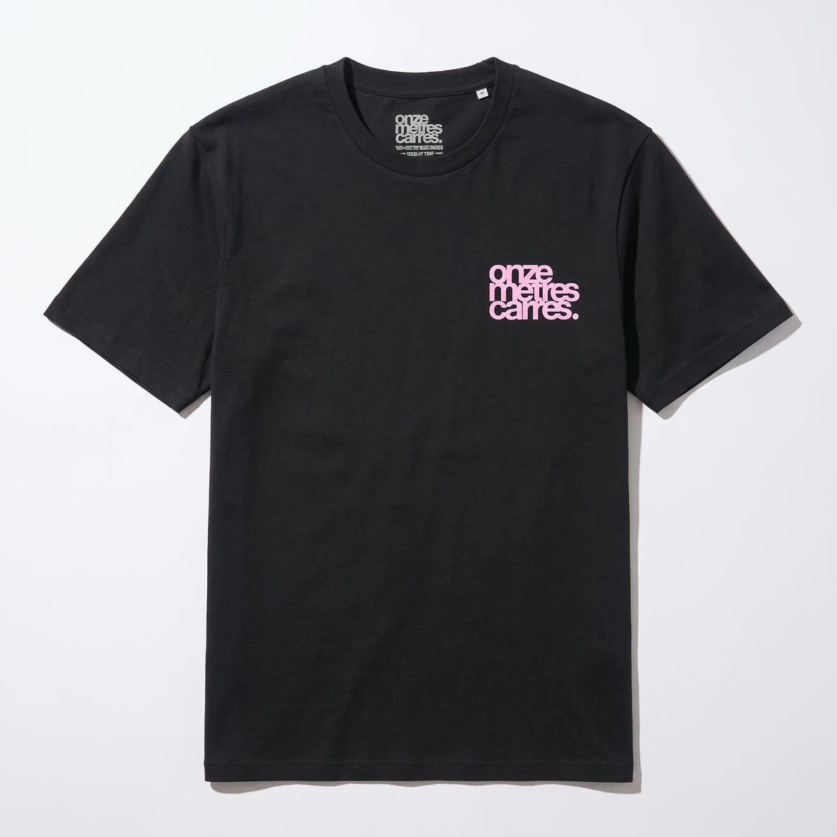 T-shirt Onze Mètres Carrés Lucky To Be Here Black