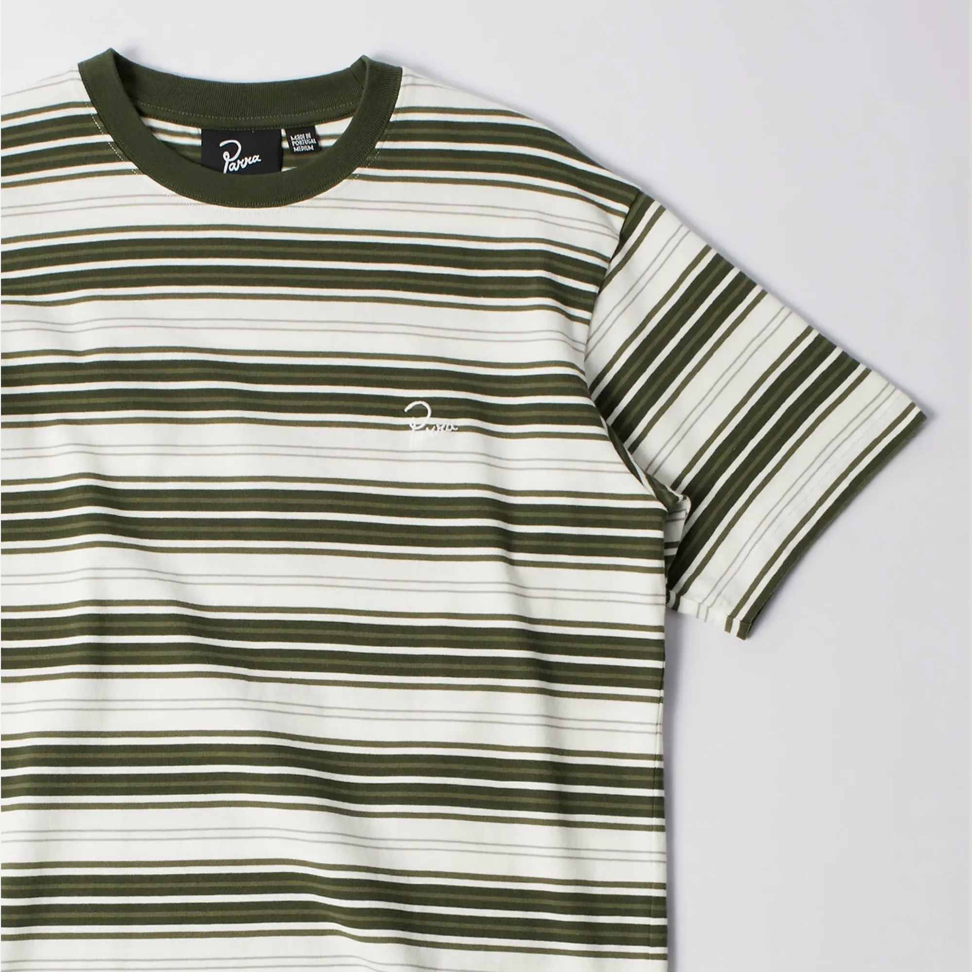 T-shirt Parra Signature striped Green