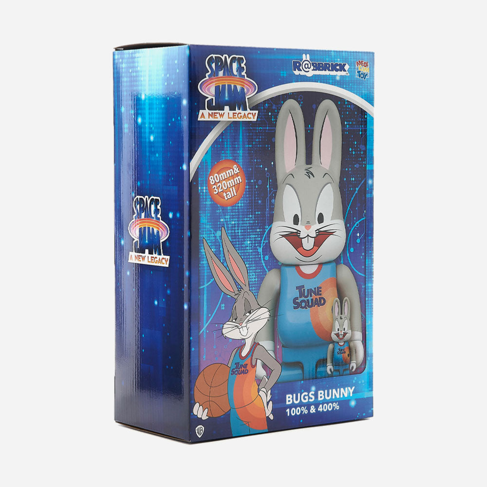 Medicom Toy - Bearbrick 400% + 100% Space Jam 2 - Bugs Bunny