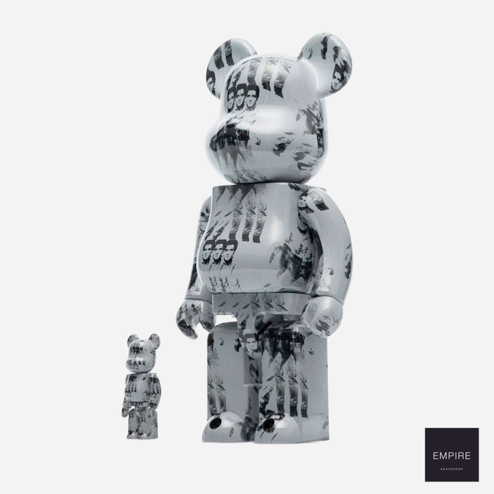 Medicom Toy Be@rbrick 400% Andy Warhol Elvis Presley 2-Pack