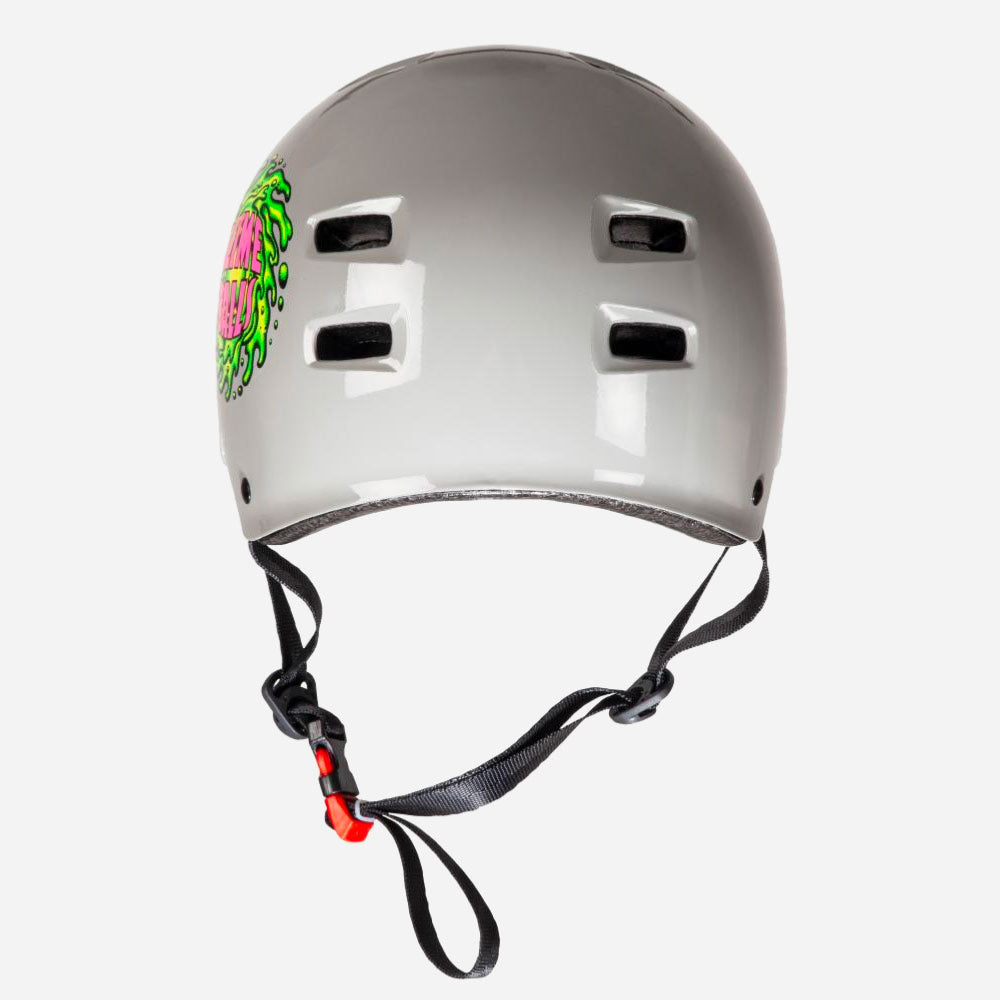 Bullet x Santa Cruz - Casque de skateboard Slime Balls - Gris