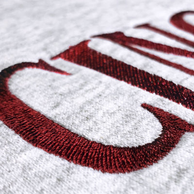 Five -A - Classic Hoodie - Gray - Red