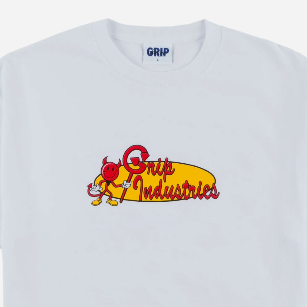 CLASSIC GRIP - GRIP INDUSTRIES T-SHIRT - White