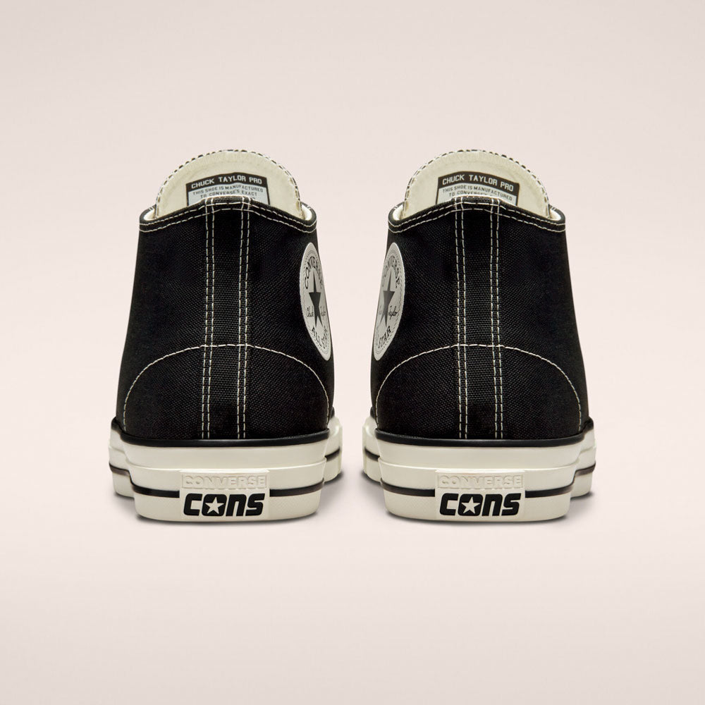 CONS - CONS CTAS PRO MID - BLACK BLACK EGRET