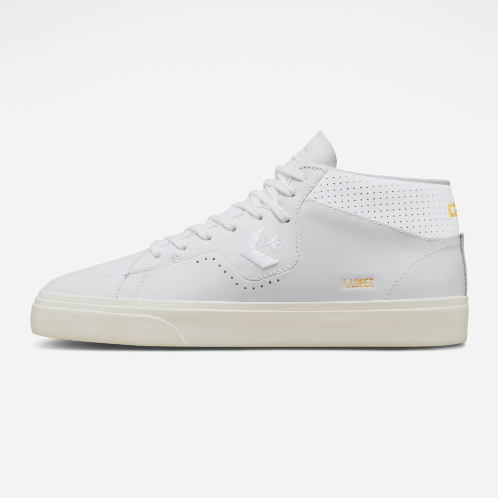 CONVERSE CONS - LOUIE LOPEZ PRO MID - White - White - Egret