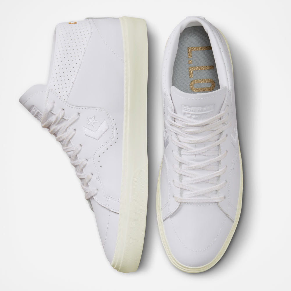CONVERSE CONS - LOUIE LOPEZ PRO MID - White - White - Egret