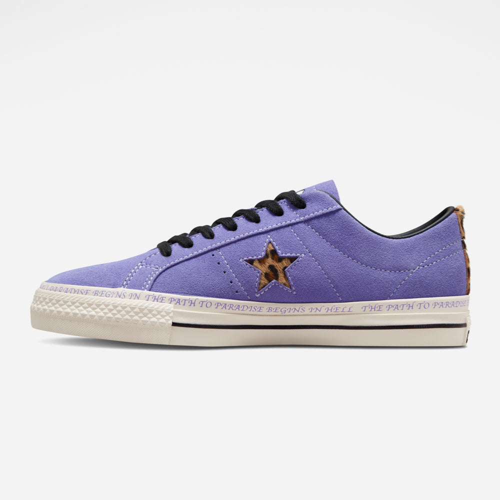 CONS by CONVERSE x PARADISE NYC - ONE STAR PRO OX SEAN PABLO - Wild Lilac - Black - Egret