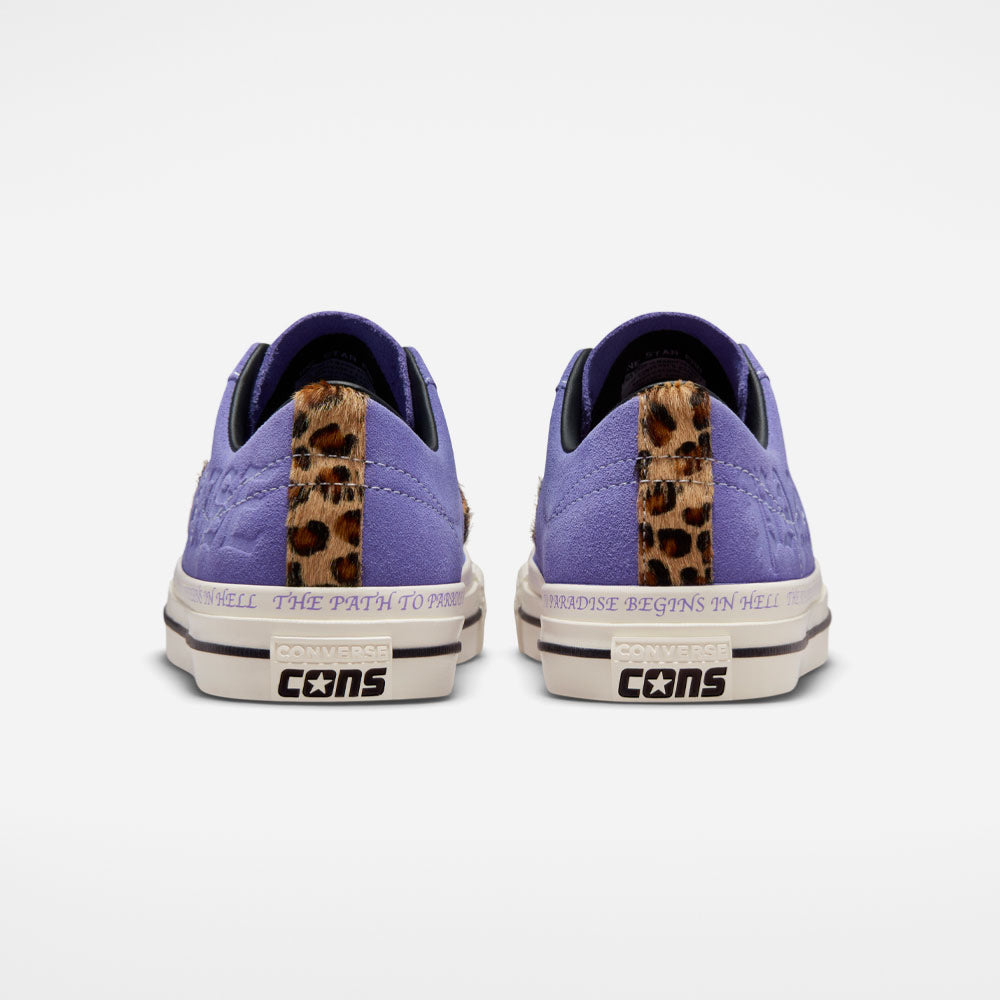 CONS by CONVERSE x PARADISE NYC - ONE STAR PRO OX SEAN PABLO - Wild Lilac - Black - Egret