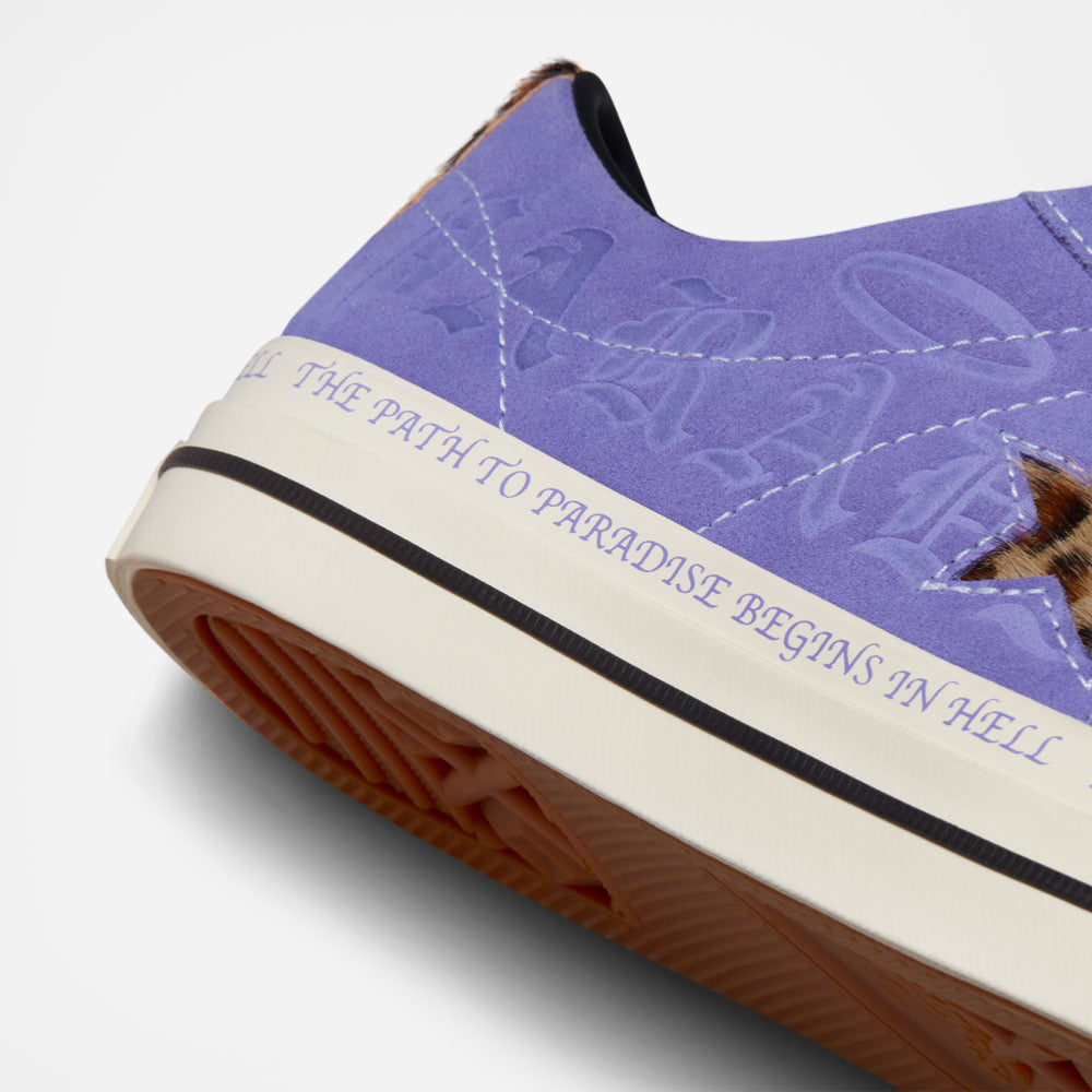 CONS by CONVERSE x PARADISE NYC - ONE STAR PRO OX SEAN PABLO - Wild Lilac - Black - Egret