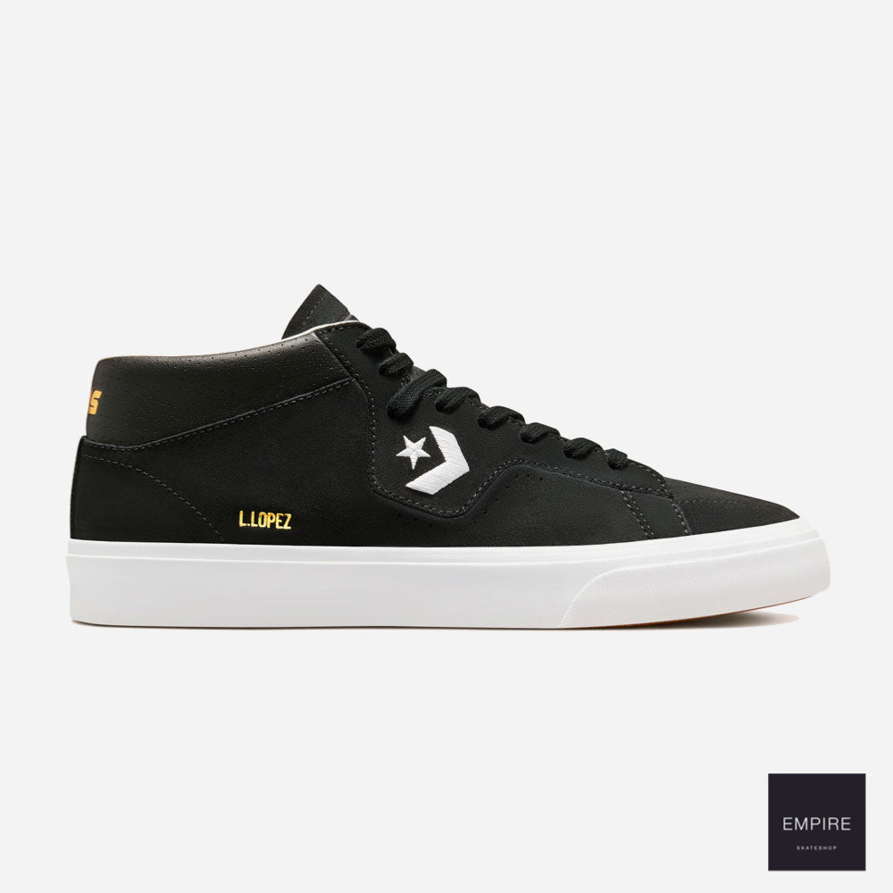 CONVERSE CONS LOUIE LOPEZ PRO MID - Black-Black-White