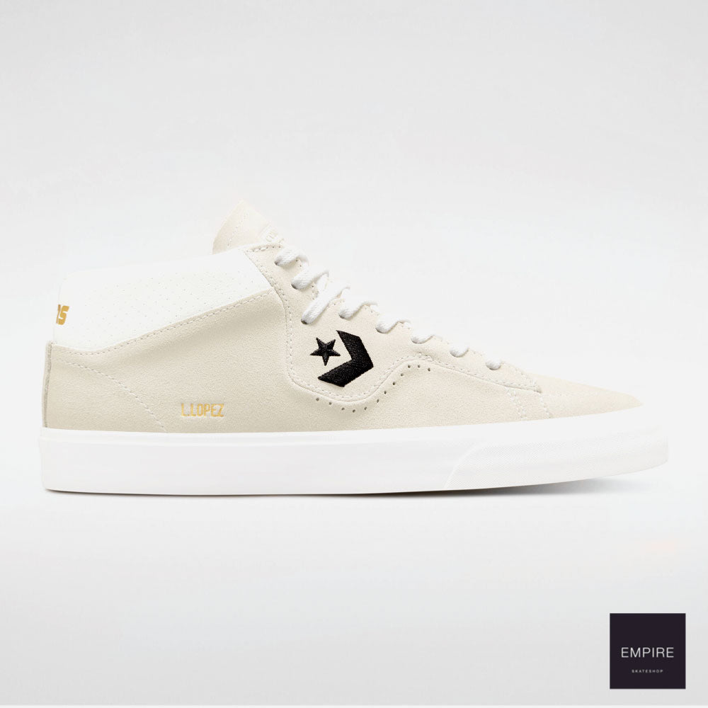 CONVERSE CONS - LOUIE LOPEZ PRO MID - White - Black - White