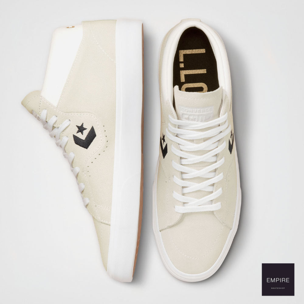 CONVERSE CONS - LOUIE LOPEZ PRO MID - White - Black - White