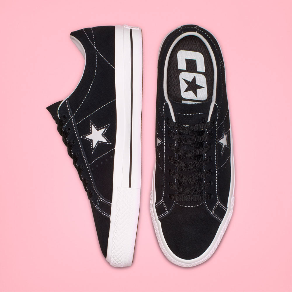 CONS by CONVERSE - ONE STAR PRO OX - Black-Black-White