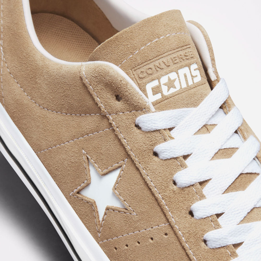 CONS by CONVERSE - ONE STAR PRO OX - NOMAD KHAKI-BLACK-WHITE