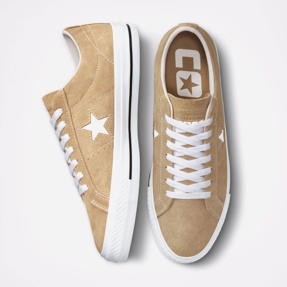 CONS by CONVERSE - ONE STAR PRO OX - NOMAD KHAKI-BLACK-WHITE