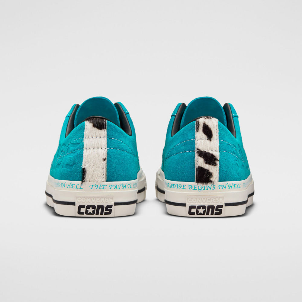 CONS by CONVERSE x PARADISE NYC - ONE STAR PRO OX - RAPID TEAL BLACK EGRET