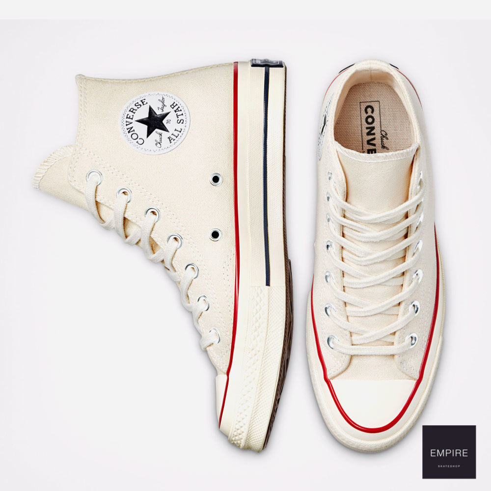 CONVERSE CHUCK TAYLOR 70 HI - Parchment Garnet Egret