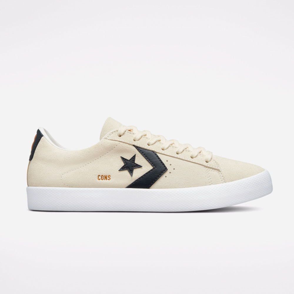 CONS - PRO LEATHER OX - EGRET BLACK EGRET