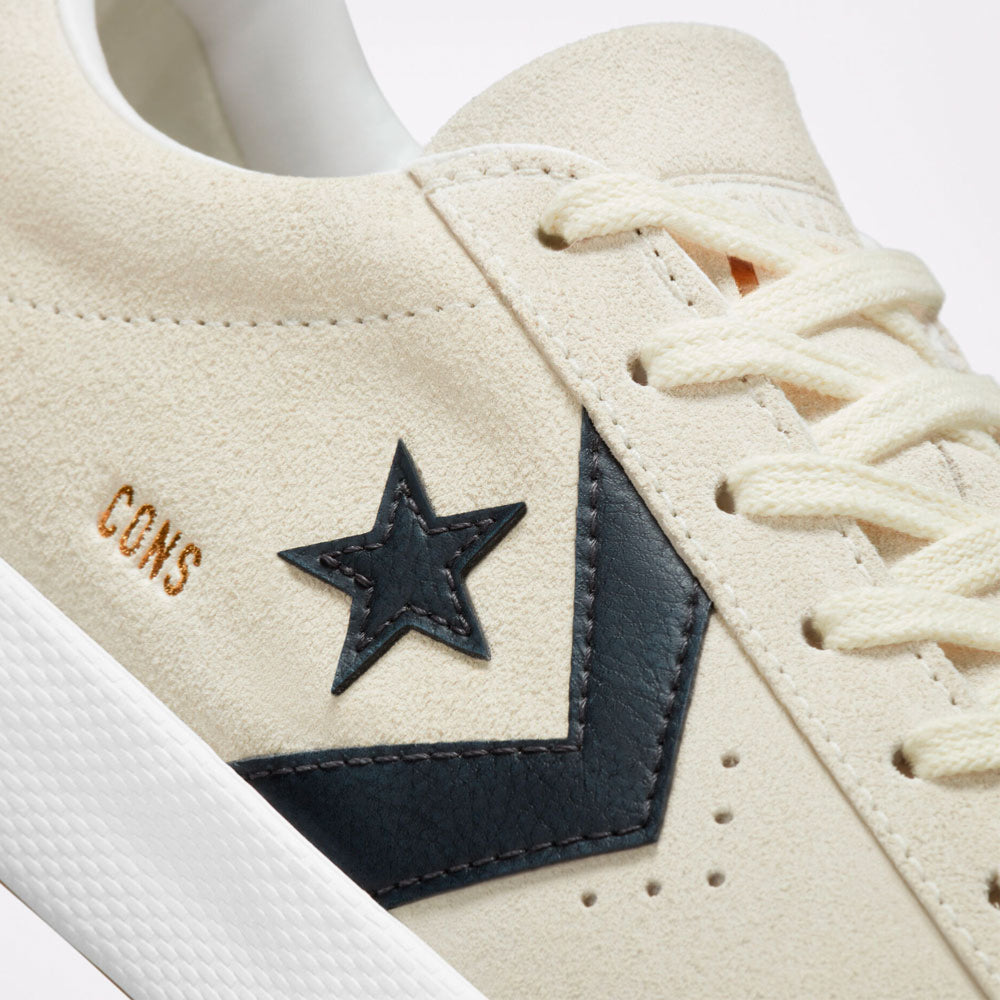 CONS - PRO LEATHER OX - EGRET BLACK EGRET